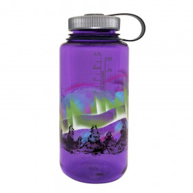 Пляшка для води Nalgene Wide Mouth Elements Purple w/Earth 0.95L