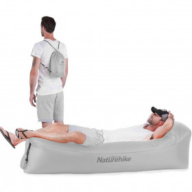 Ламзак з підголовником Naturehike NH20FCD06 Gray