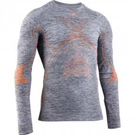 Термофутболка X-Bionic Energy Accumulator 4.0 Melange Shirt Long Sleeves Men Grey Melange / Orange