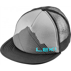 Кепка Leki Logo Cap Black Sharkskin/Peacock Blue