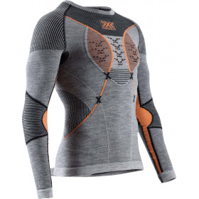 Термофутболка X-Bionic Merino Shirt Long Sleeve Men Black / Grey / Orange