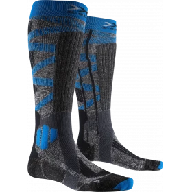 Лижні шкарпетки X-Socks Ski Rider Silver 4.0 Stone Grey Melange/Turquoise