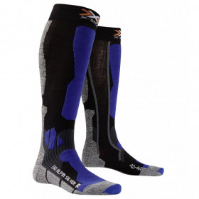Лижні шкарпетки X-Socks Ski Alpine Silver Black / Cobalt blue